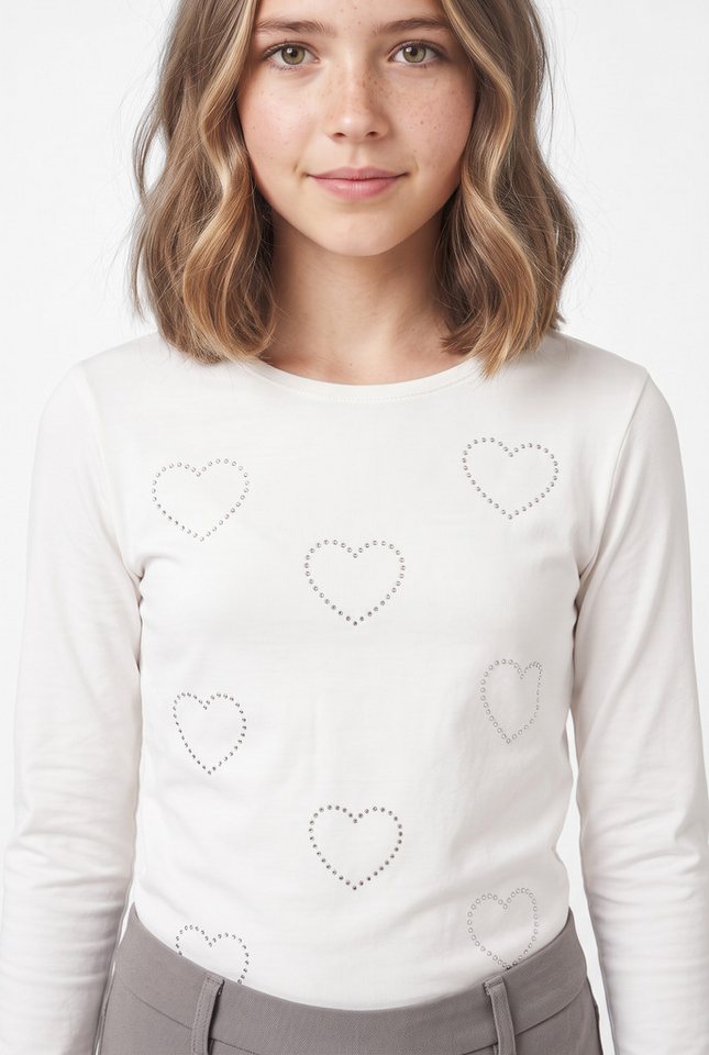 Name It Langarmshirt NKFOLENNI LS SLIM TOP BOX Baumwollmischung, slim fit – Bild 2 von 5