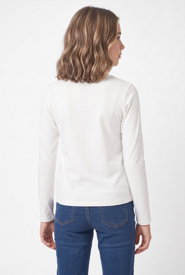 Name It Langarmshirt NKFOLENNI LS SLIM TOP BOX Baumwollmischung, slim fit – Bild 3 von 5