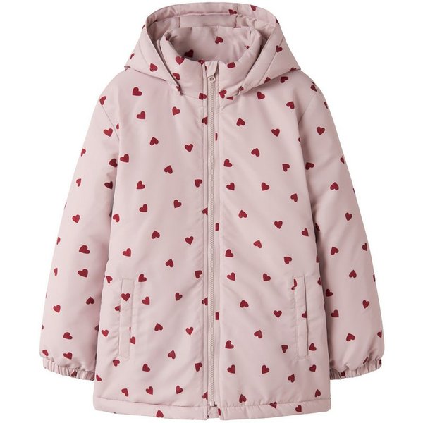 Name It Outdoorjacke NKFMAXI JACKET PA AOP NOOS Kunstfaser, reflektierendes Detail, wasserabweisend
