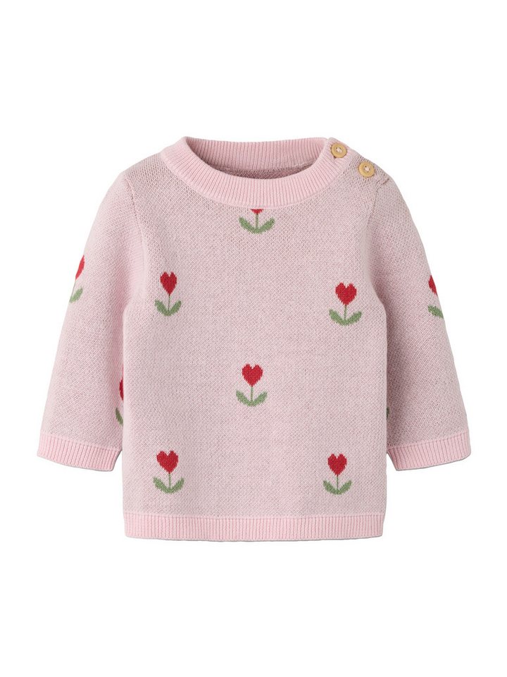 Name It Rundhalspullover NBFNELA LS KNIT TOP Baumwolle, regular fit – Bild 2 von 4