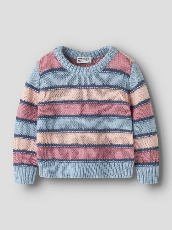 Name It Rundhalspullover NMFLERNORT LS KNIT Kunstfaser, regular fit – Bild 2 von 5