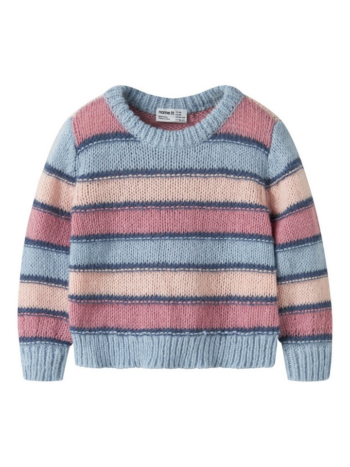 Name It Rundhalspullover NMFLERNORT LS KNIT Kunstfaser, regular fit – Bild 3 von 5