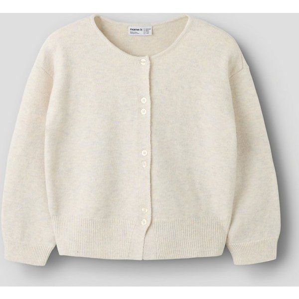 Name It Strickjacke NKFLEMINA LS CARDIGAN Materialmix, regular fit
