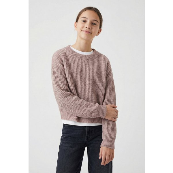 Name It Strickpullover NKFHOLLY LS BOXY SHORT KNIT NOOS