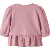 Name It Sweatjacke mit Schößchen Blumenknöpfe