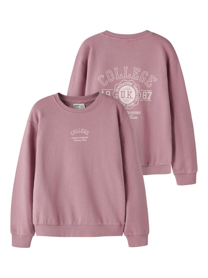 Name It Sweatshirt NKFVASACHA LS NREG SWEAT UNB Baumwolle, regular fit – Bild 2 von 5
