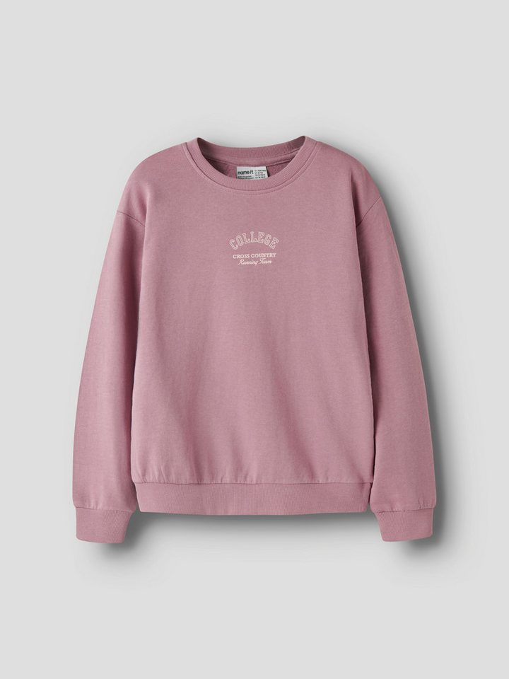 Name It Sweatshirt NKFVASACHA LS NREG SWEAT UNB Baumwolle, regular fit – Bild 3 von 5