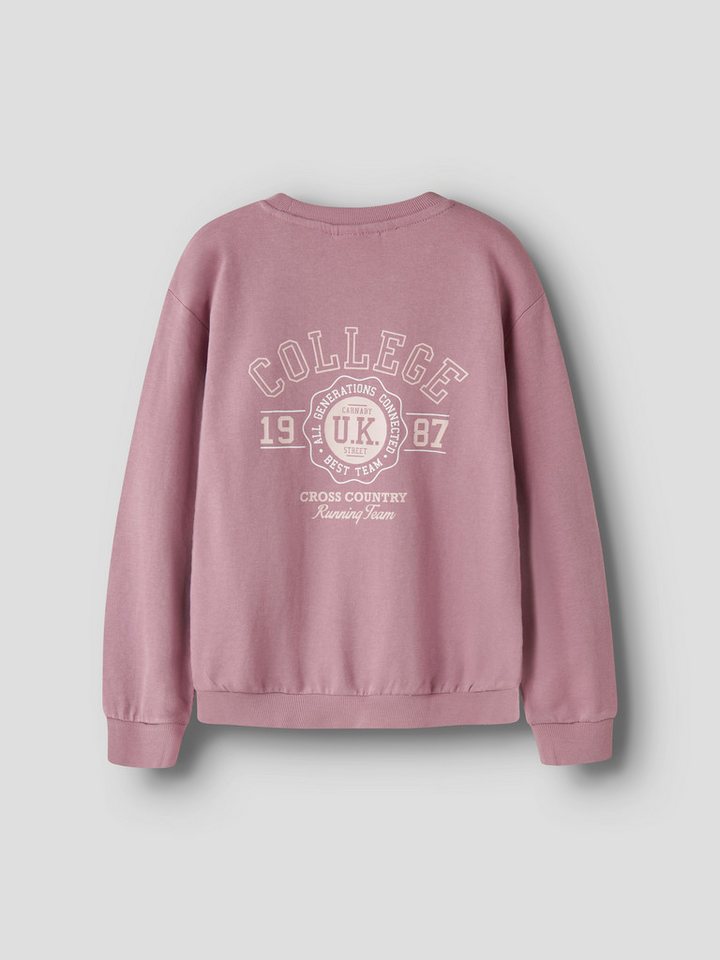 Name It Sweatshirt NKFVASACHA LS NREG SWEAT UNB Baumwolle, regular fit – Bild 4 von 5