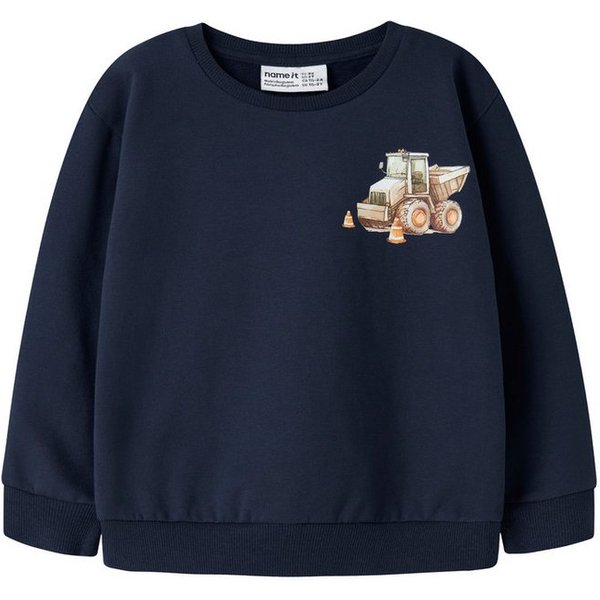 Name It Sweatshirt NMMNELSON LS NREG SWEAT BRU BOX Baumwollmischung, regular fit