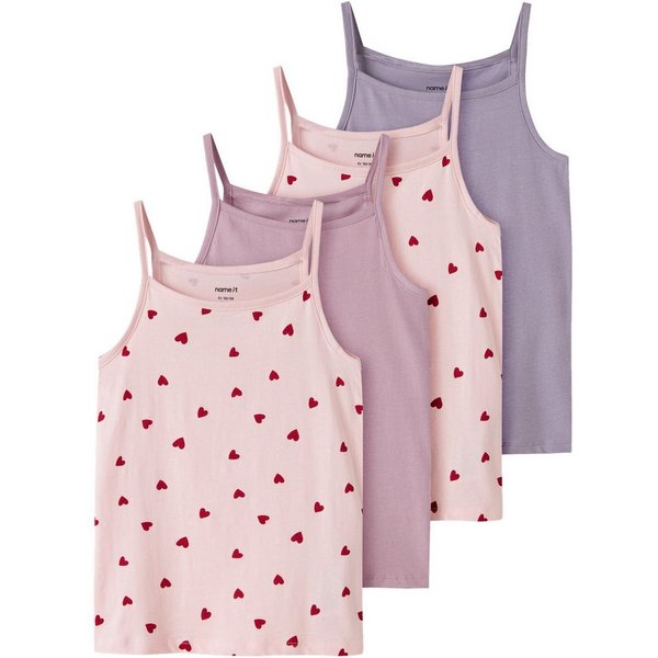 Name It Unterhemd (4-St) Nkfstrap Top 4P Aop