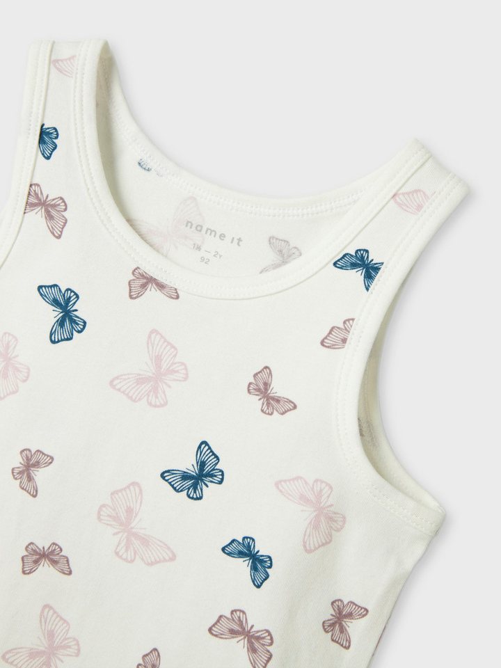 Name It Unterhemd Mädchen NMFTANK TOP 2P JET STREAM BUTTERFLY NOOS (Packung, 2er-Pack) – Bild 5 von 5