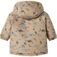 Name It Winterjacke mit Kapuze Plüschfutter Dinos