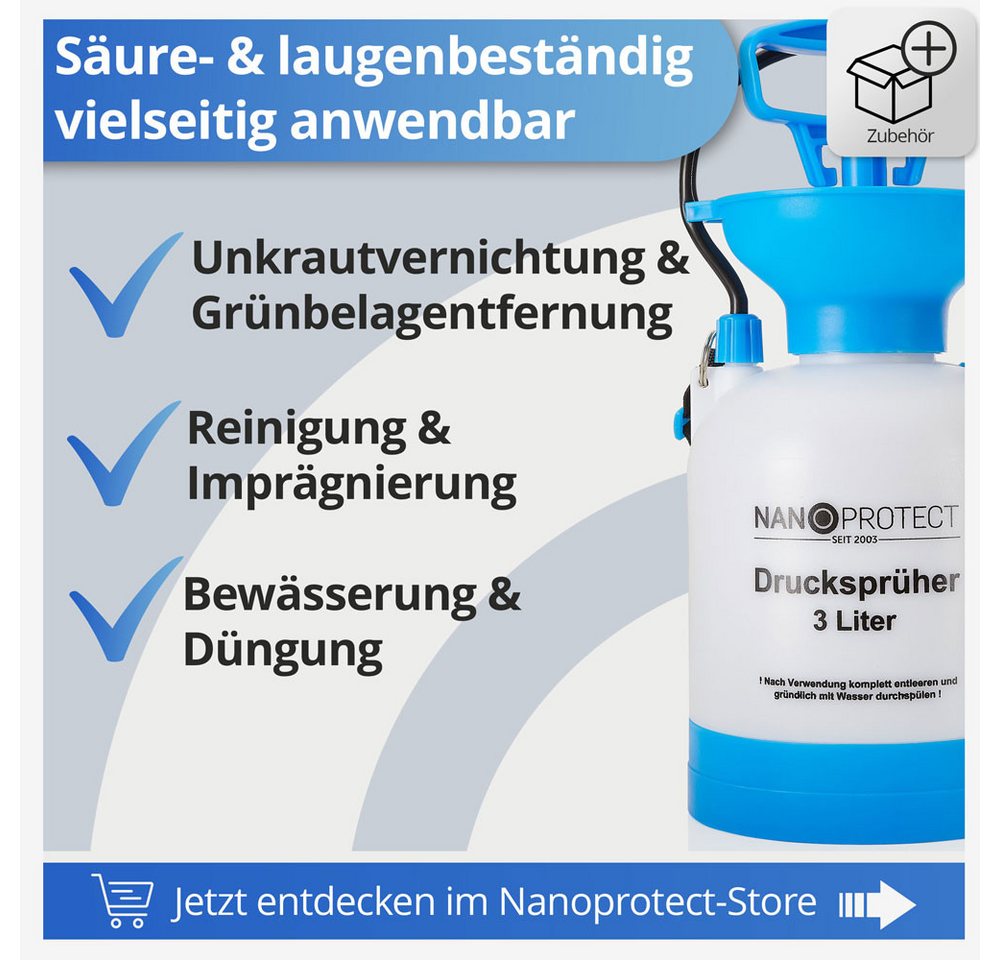 Nanoprotect Drucksprühgerät Drucksprüher - 3 Liter - Pumpsprüher – Bild 3 von 5