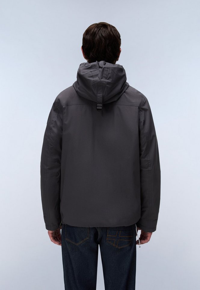 Napapijri Anorak RAINFOREST WINTER 3 DARK GREY SOLID mit unifarbenem Design, sportliche Silhouette – Bild 3 von 5