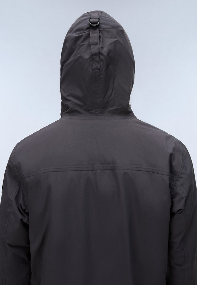 Napapijri Anorak RAINFOREST WINTER 3 DARK GREY SOLID mit unifarbenem Design, sportliche Silhouette – Bild 4 von 5