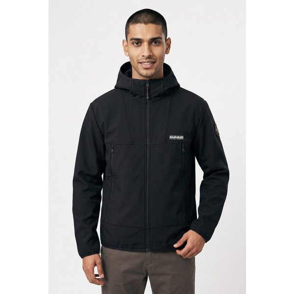 Napapijri Softshelljacke BIOIS mit Kapuze, normale Passform