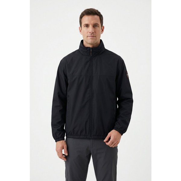Napapijri Windbreaker mit Reißverschluss, aus Polyester, normaler Schnitt