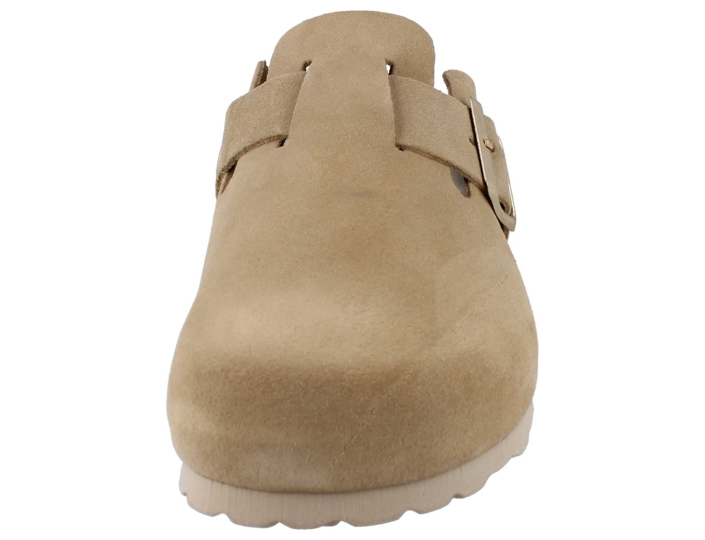 natural Sense NATURAL SENSE Damen Clog beige Veloursleder Warmfutter - Größe: 37 Clog – Bild 5 von 5