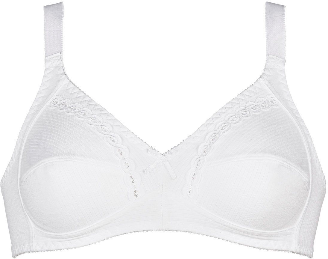 Naturana Soft-BH Classics (2er Pack) feminin, bequem, breite Träger, ohne Bügel, dekorative Schleife – Bild 3 von 5
