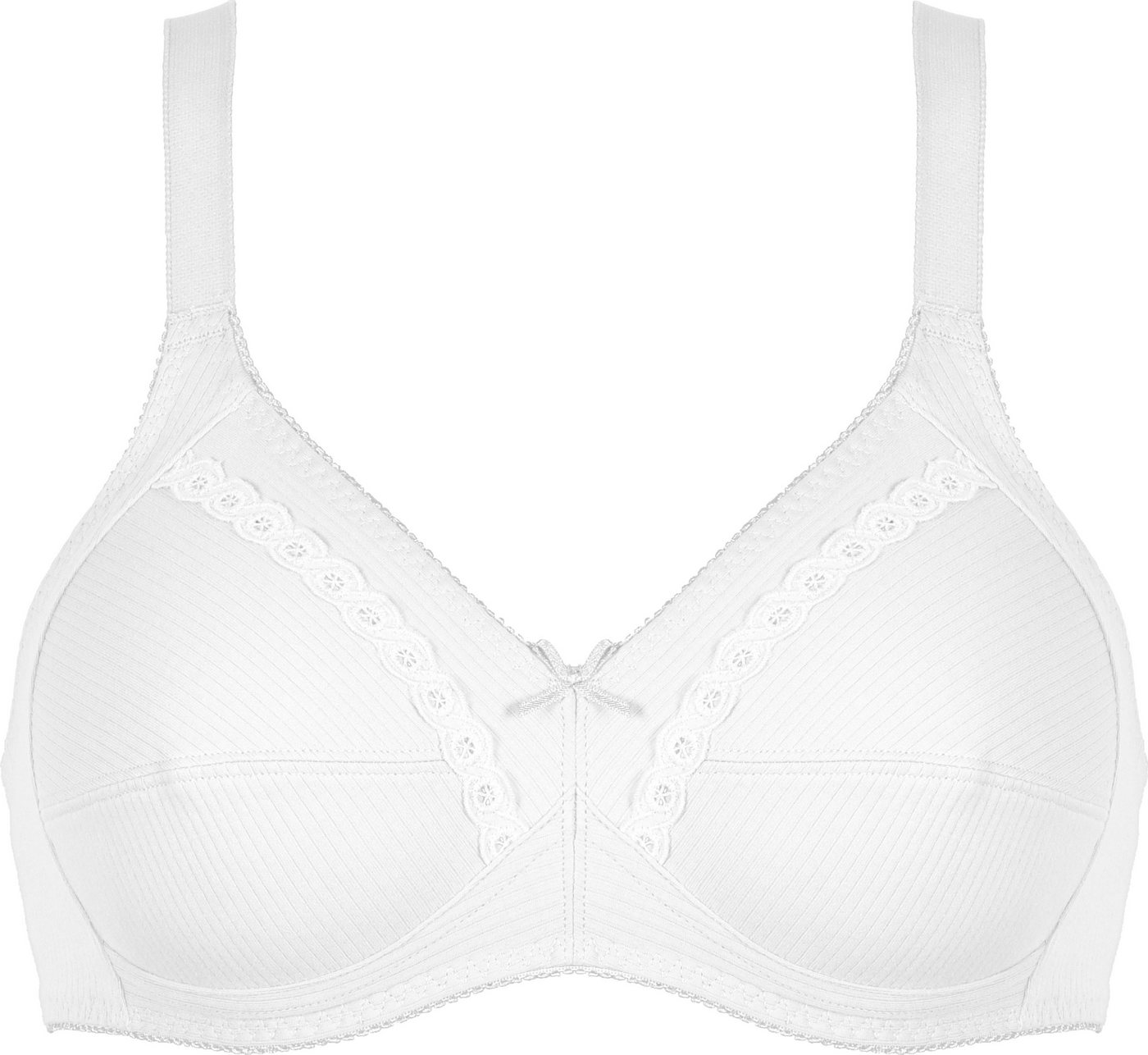Naturana Soft-BH Classics (2er Pack) feminin, bequem, breite Träger, ohne Bügel, dekorative Schleife – Bild 2 von 3