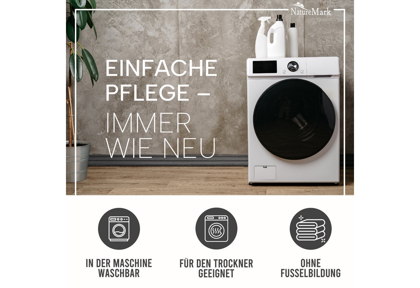 NatureMark Gästehandtuch 20er-Sparpack Frottier Gästetücher 30x50cm, 100% Baumwolle (20-St), Gästehandtuch 30x50cm Bordeaux rot – Bild 5 von 5