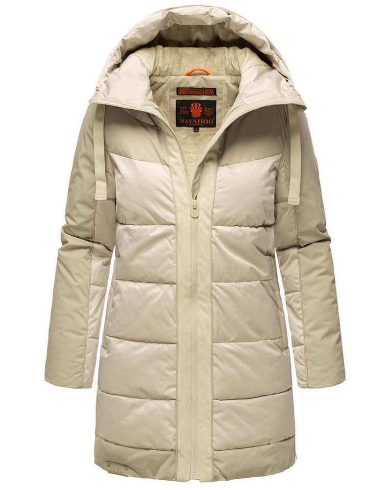 Navahoo Steppjacke Samtkätzchen Modischer, gesteppter Damen Winter Kurzmantel – Bild 4 von 5