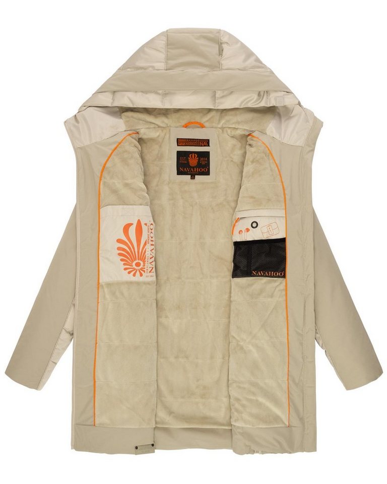 Navahoo Steppjacke Samtkätzchen Modischer, gesteppter Damen Winter Kurzmantel – Bild 5 von 5
