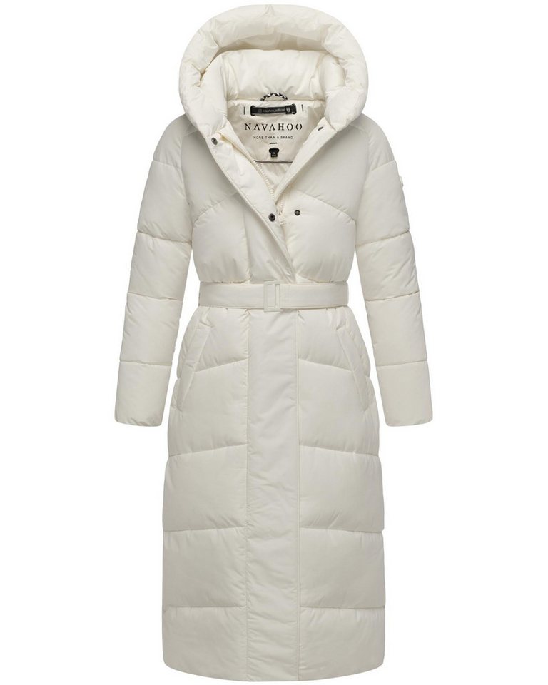 Navahoo Steppmantel Eisblick 14 Gesteppter Damen Mantel mit Taillengürtel – Bild 4 von 5