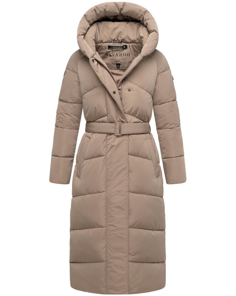 Navahoo Steppmantel Eisblick 14 Gesteppter Damen Mantel mit Taillengürtel – Bild 4 von 5