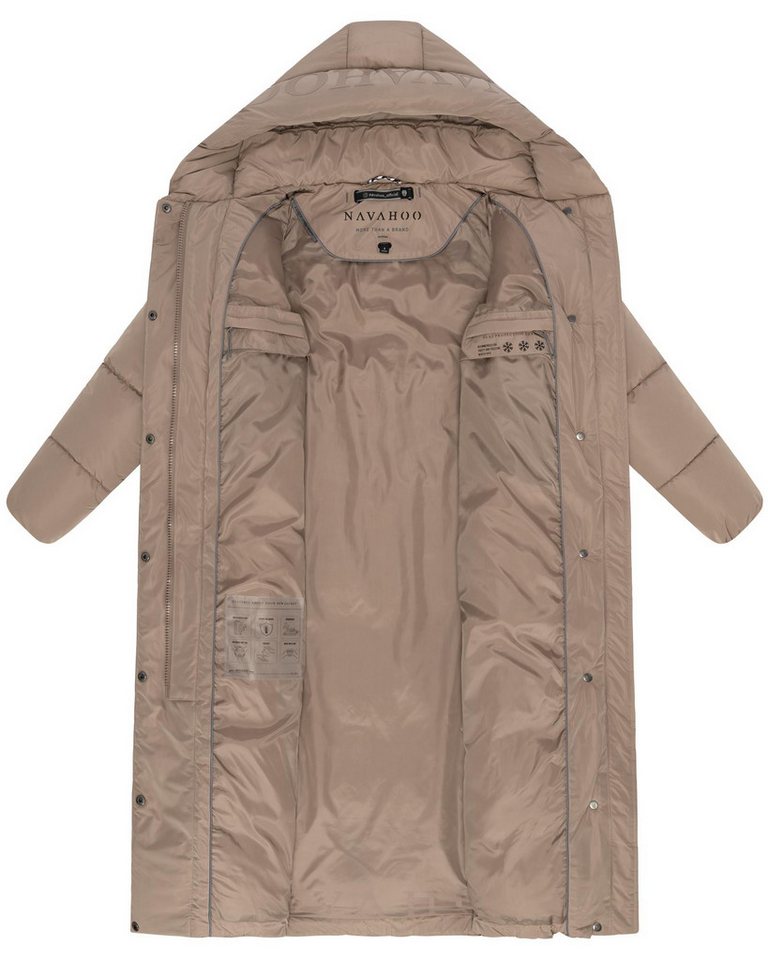 Navahoo Steppmantel Eisblick 14 Gesteppter Damen Mantel mit Taillengürtel – Bild 5 von 5