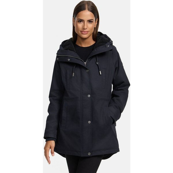 Navahoo Winterjacke Winterfunke Designer Winterjacke mit Teddyfell gefüttert