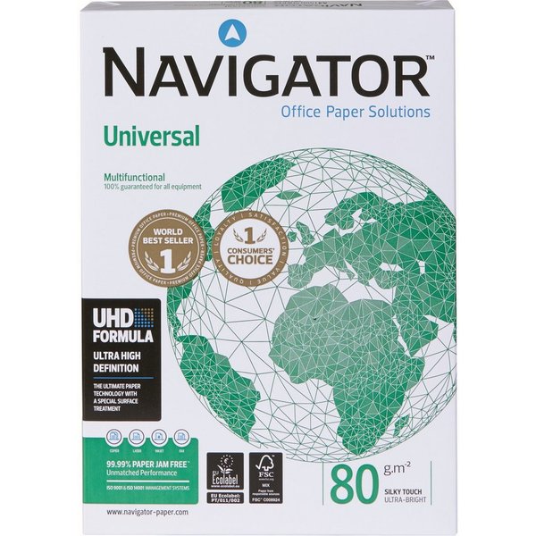 NAVIGATOR Kopierpapier Kopierpapier UNIVERSAL, DIN A4, 80 g/m², Pack: 500 Blatt