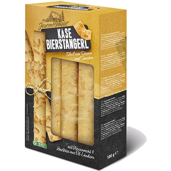 NAWARRA Knabberei, Jausenschmaus Bierstangerl Käse kräftig und würzig im Geschmack 100g