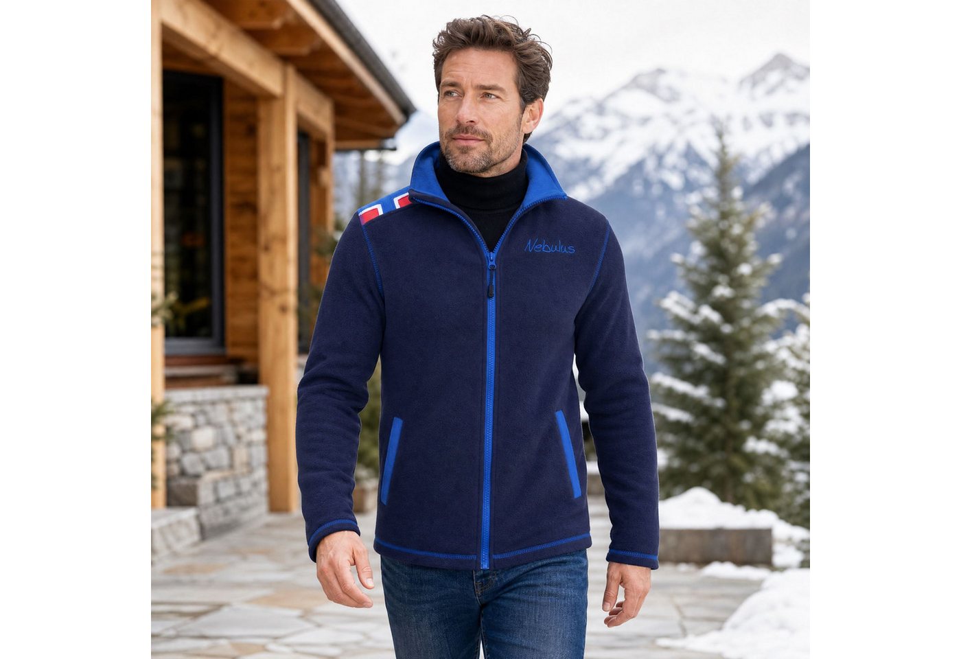 Nebulus Fleecejacke CHALSEA, P6732 - Herren, navy-kobalt, L – Bild 4 von 5