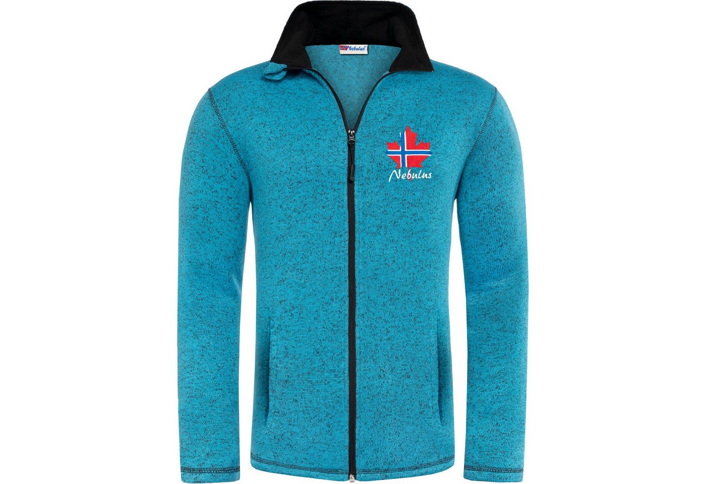 Nebulus Fleecejacke CHIOS, P5180 - Herren, türkis-schwarz, XL – Bild 2 von 5
