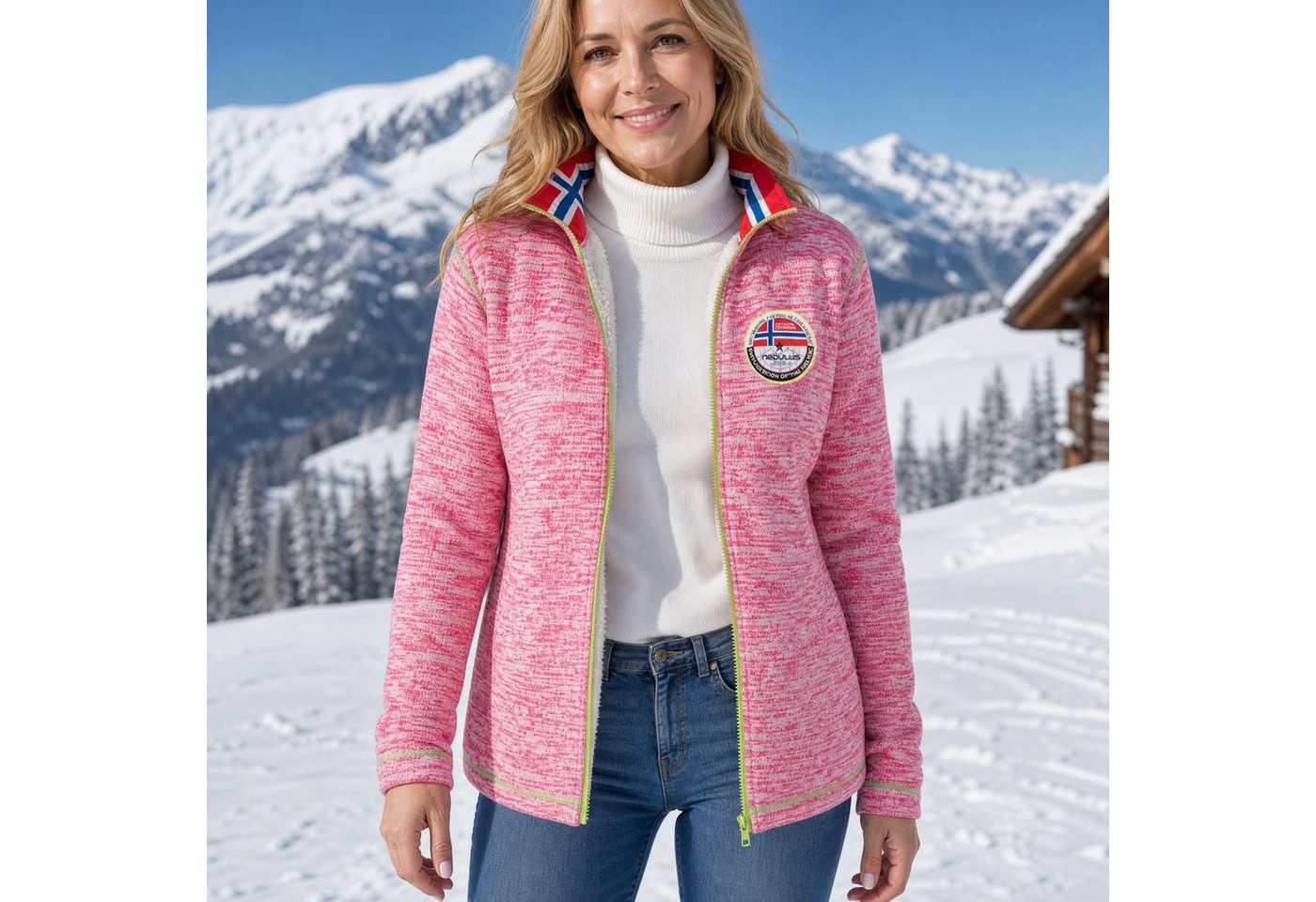 Nebulus Fleecejacke FALLOU, P5504 - Damen, pink, L/40 – Bild 5 von 5
