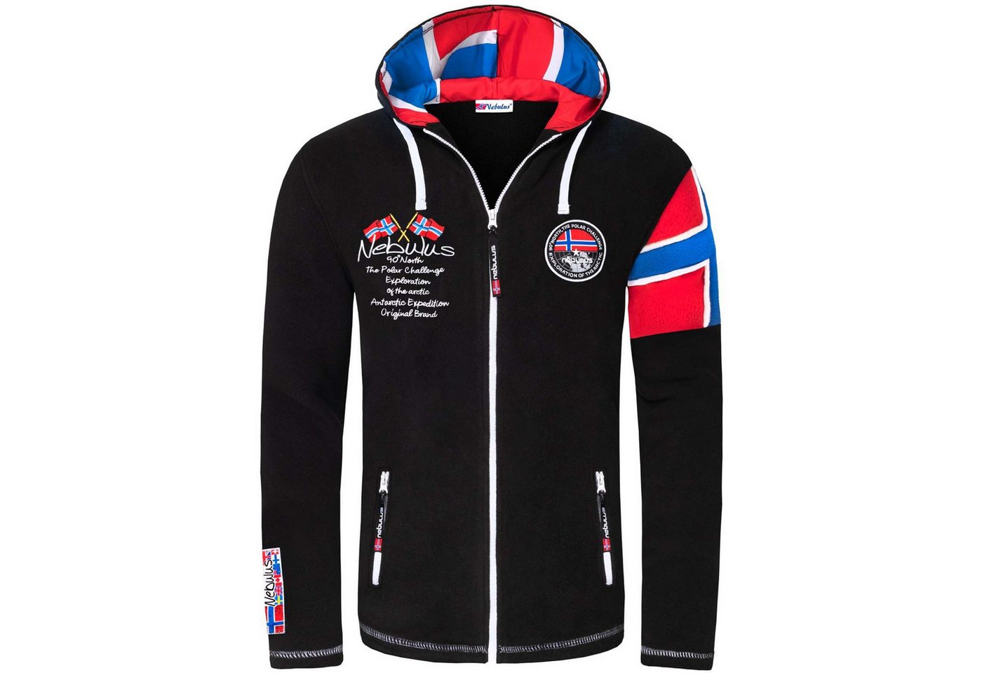 Nebulus Fleecejacke KINLEY, Q1733 - Herren, schwarz, XL – Bild 2 von 5