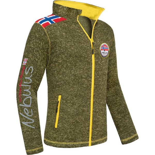 Nebulus Fleecejacke NORKY, P4941 - Herren, grün meliert, S