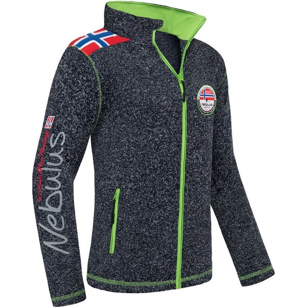 Nebulus Fleecejacke NORKY, P4942 - Herren, navy meliert, M