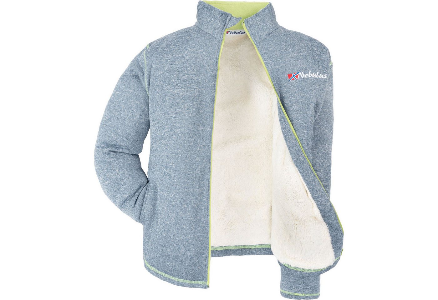 Nebulus Fleecejacke ONEGA, P5521 - Herren, hellblau, L – Bild 3 von 5