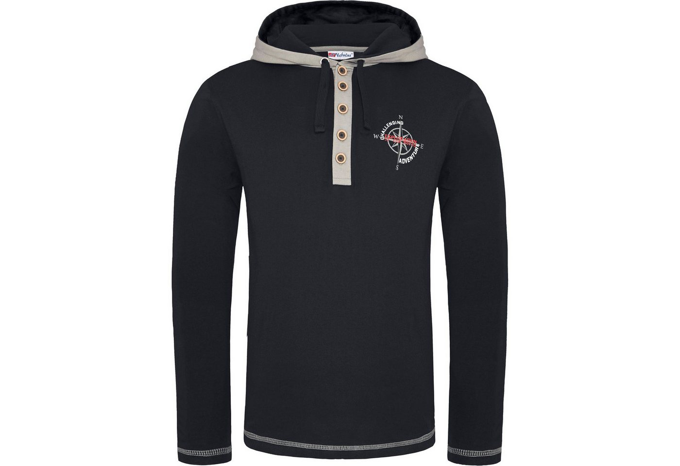 Nebulus Hoodie MADS, P1362 - Herren, schwarz, XL – Bild 2 von 5