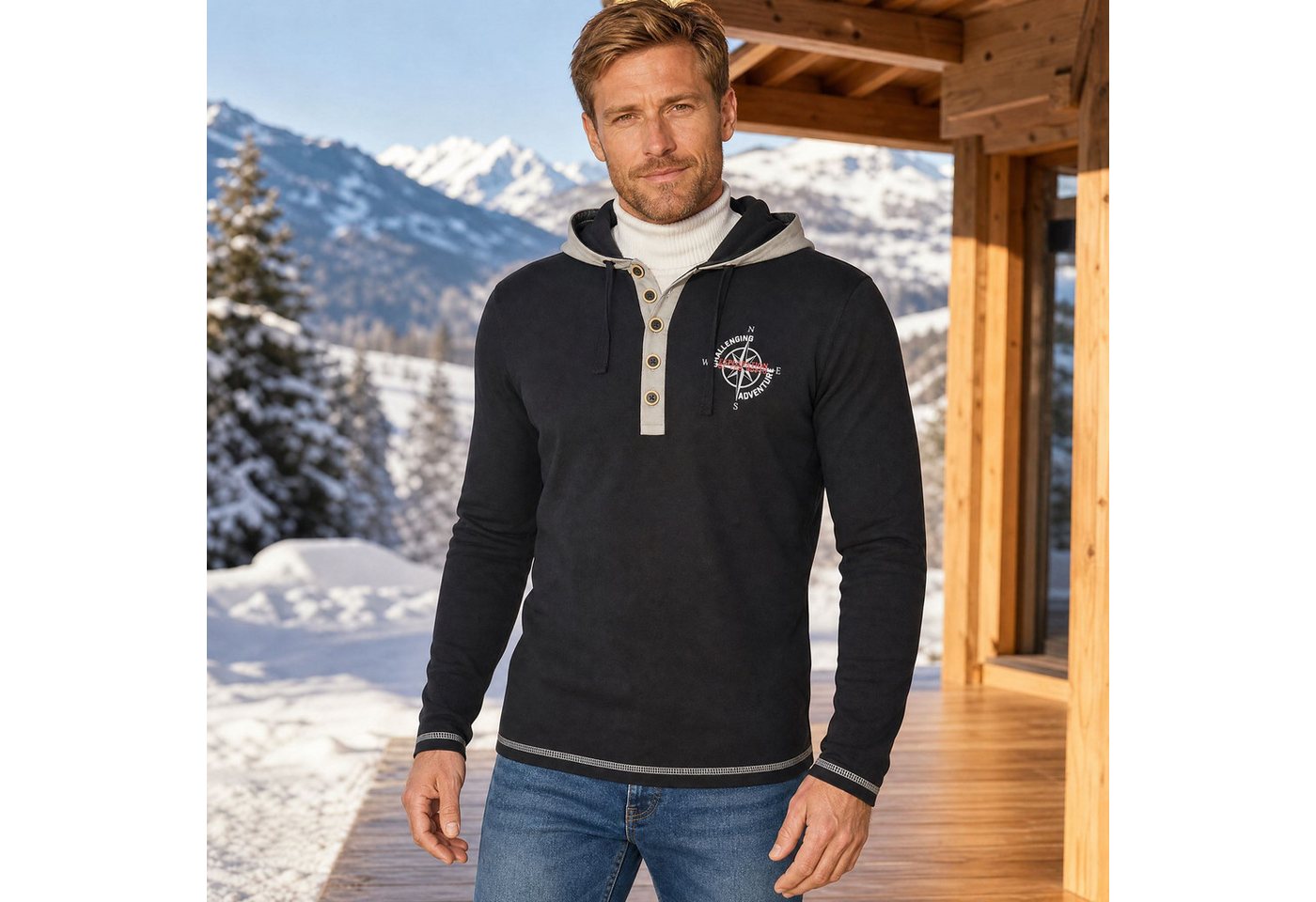 Nebulus Hoodie MADS, P1362 - Herren, schwarz, XL – Bild 4 von 5