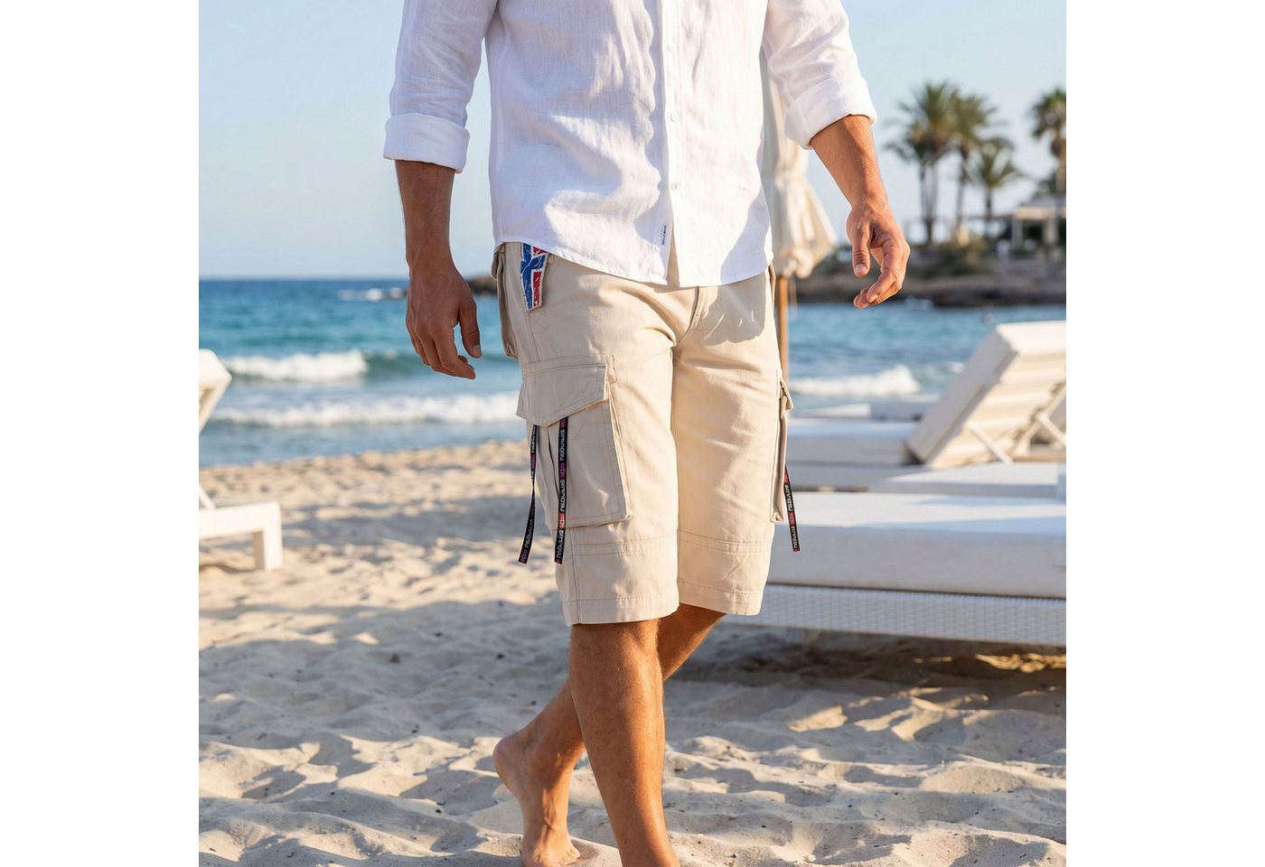 Nebulus Hose & Shorts BOODY, Q840 - Herren, beige, M – Bild 4 von 5