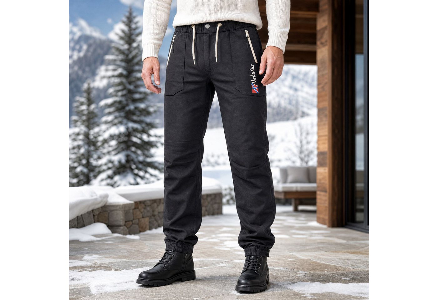 Nebulus Hose & Shorts BULLIT, P5910 - Herren, schwarz, L – Bild 4 von 5