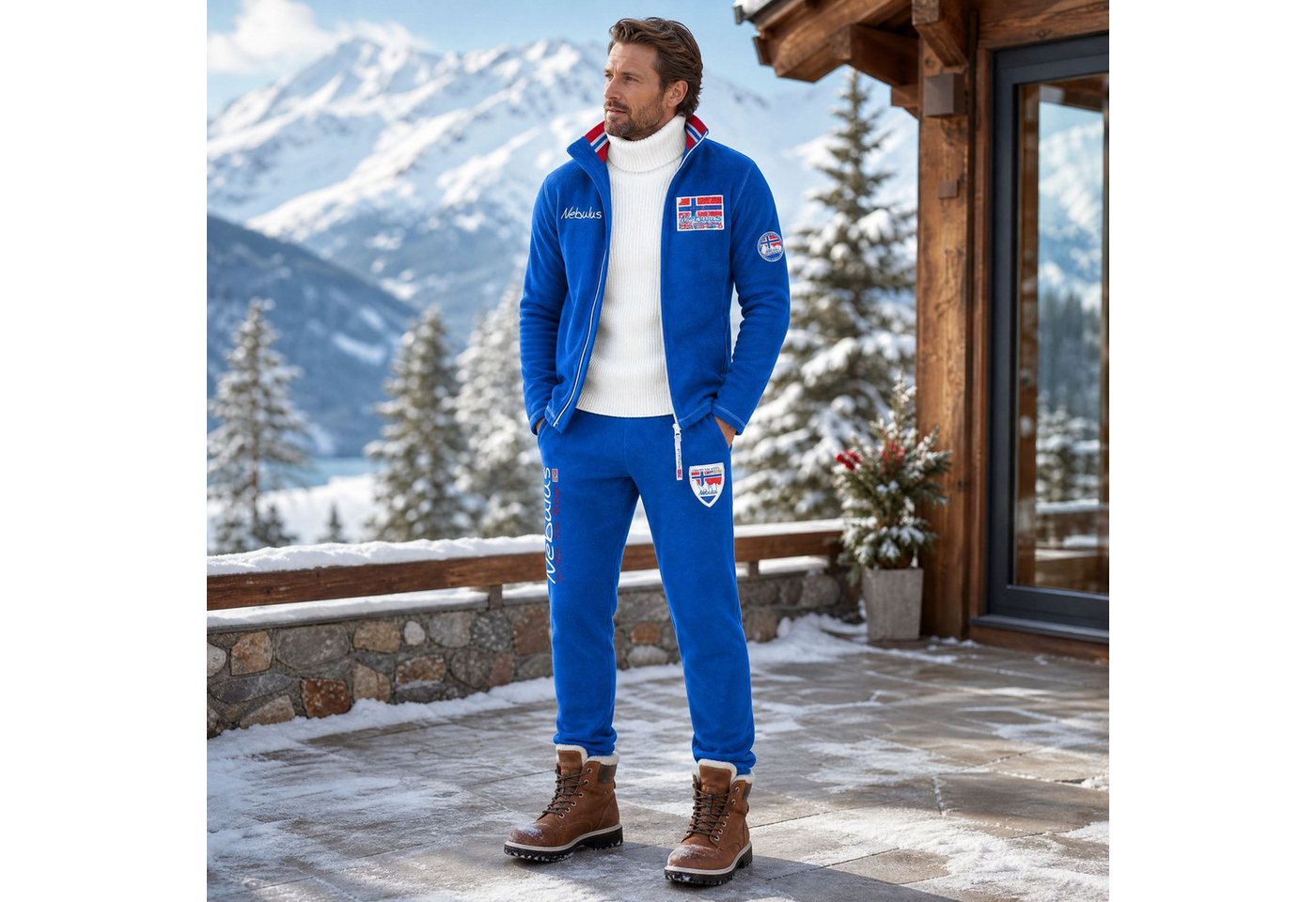 Nebulus Jogginganzug MANGONY, Q1787 - Herren, kobaltblau, XXL – Bild 4 von 5