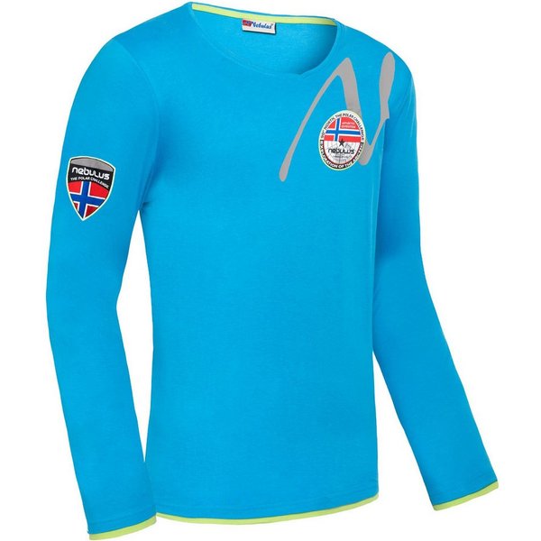 Nebulus Langarmshirt HARU, P5380 - Herren, malibublau, XL