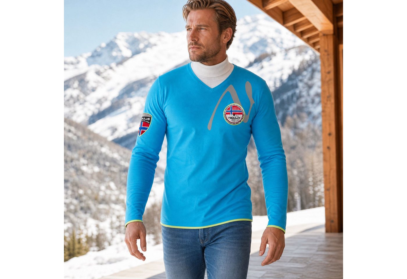 Nebulus Langarmshirt HARU, P5380 - Herren, malibublau, XL – Bild 4 von 5