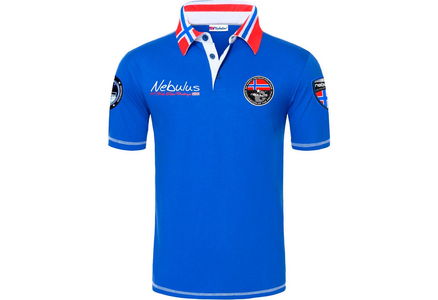 Nebulus Poloshirt BENTER, Q1318 - Herren, blau, XL – Bild 2 von 5