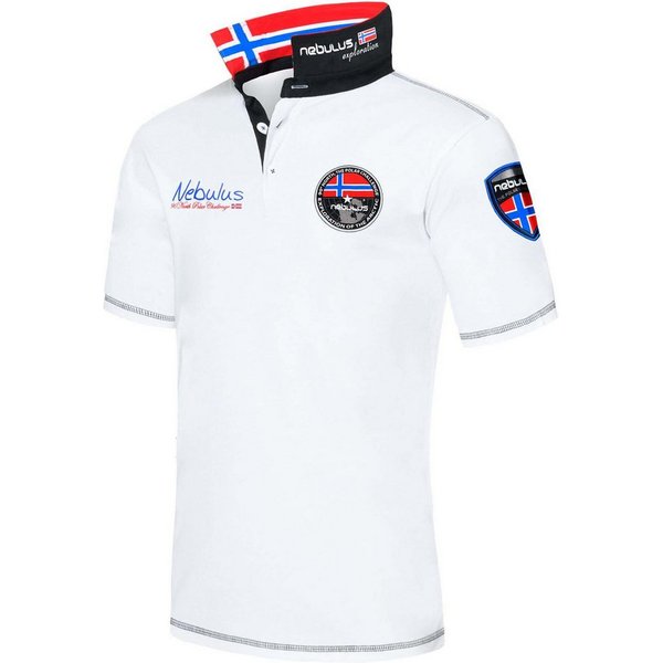 Nebulus Poloshirt BENTER, Q807 - Herren, weiß, M