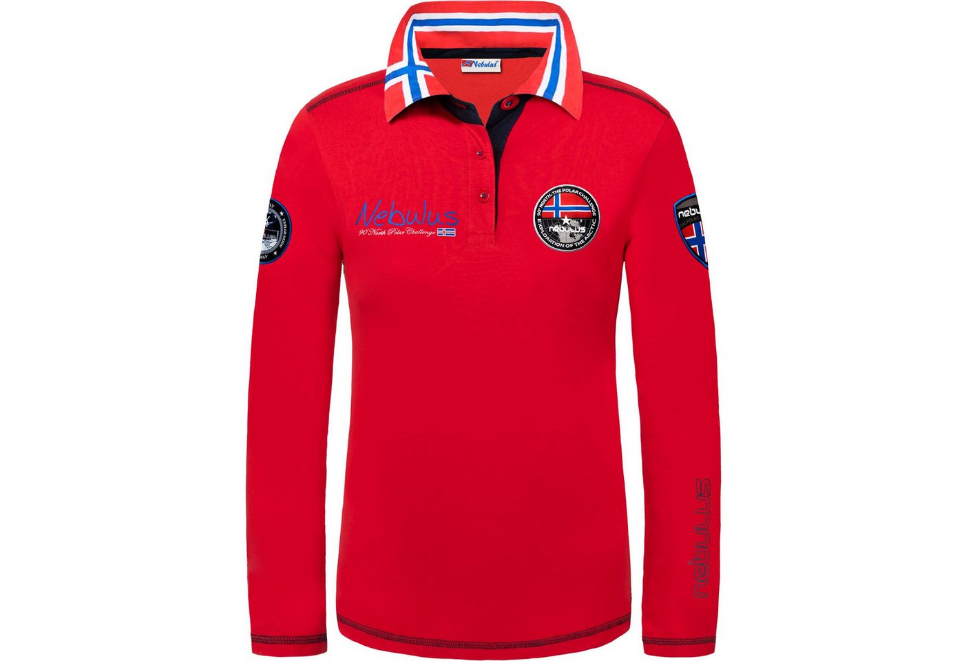 Nebulus Poloshirt BENTY, P5761 - Damen, rot, S/36 – Bild 2 von 5